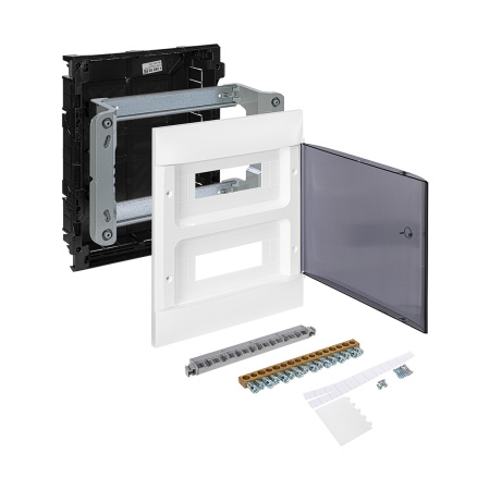 Щит встраиваемый Legrand Practibox S 2х12 IP40 Дымчатая дверь в интернет магазине Stels.kz