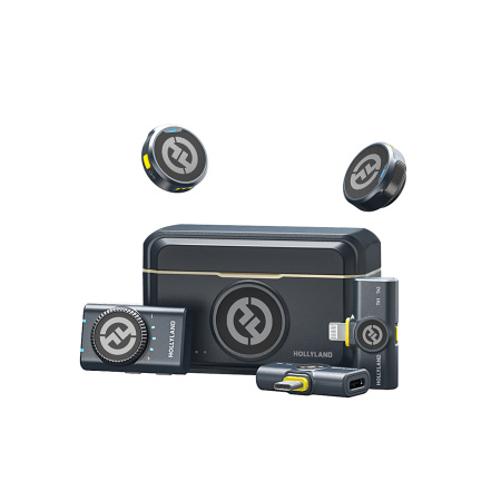 Петличный микрофон Hollyland Lark M2 Combo Черный в интернет магазине Stels.kz