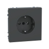 Розетка мех-м MERTEN MTN2301-6034 D-Life шторки винт.зажим антрацит