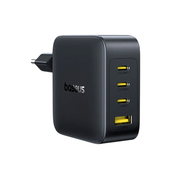 Адаптер питания Baseus EnerFill FH11 GaN Fast Charger 3C+U 140W EU Cosmic Black