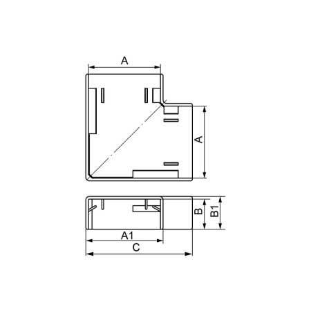 Угол плоский APM DKC 00408 30x10 в интернет магазине Stels.kz