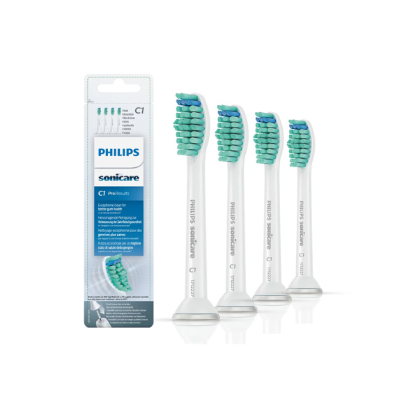 Стандартные насадки для звуковой зубной щетки Philips Sonicare ProResults HX6014/07 4шт Стандартные насадки для звуковой зубной щетки Philips Sonicare ProResults HX6014/07 4шт