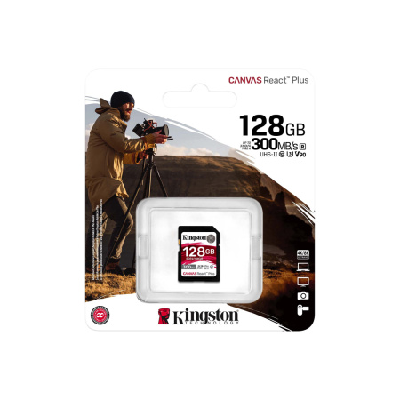 Карта памяти Kingston SDR2/128GB UHS-II U3 V90 128GB без адаптера в интернет магазине Stels.kz