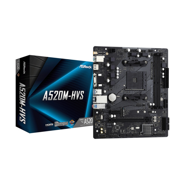 Материнская плата ASRock A520M-HVS Материнская плата ASRock A520M-HVS
