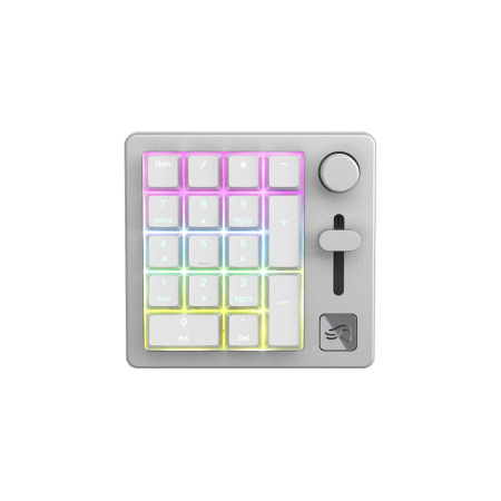Клавиатура Glorious GMMK Numpad Pre-Built Fox Linear Switch White (GLO-GMMK-NP-FOX-W) в интернет магазине Stels.kz
