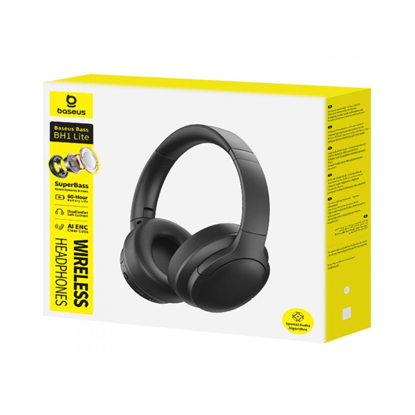 Наушники Baseus Bass BH1 Lite Cosmic Black (A0203C00) в интернет магазине Stels.kz