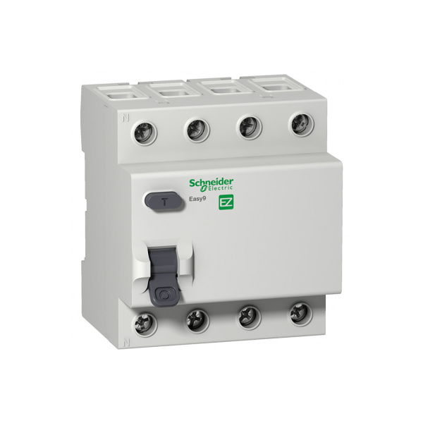 Выключатель дифференциального тока SE EASY9 4P 40А 30мА Выключатель дифференциального тока SE EASY9 4P 40А 30мА