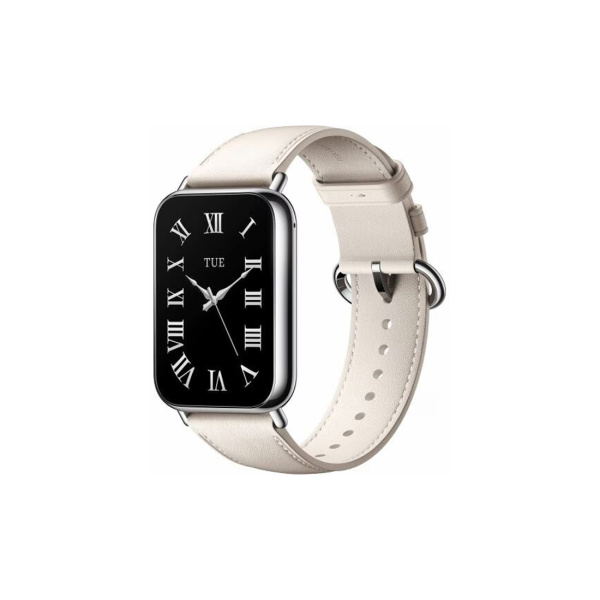 Кожаный сменный браслет Xiaomi Leather Quick Release Strap Cream white в интернет магазине Stels.kz