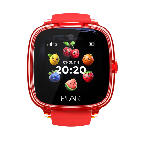 Смарт часы Elari KidPhone 4G Fresh Красный в интернет магазине Stels.kz