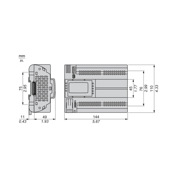 ПЛК М172 SE TM172PDG42RI M172 дисплей 42 I/O ETH 2 RS485 в интернет магазине Stels.kz