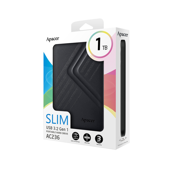 Купить не дорого Внешний жёсткий диск Apacer 1TB 2.5" AC236 Чёрный в интернет магазине Stels.kz Внешний жёсткий диск Apacer 1TB 2.5" AC236 Чёрный в интернет магазине Stels.kz