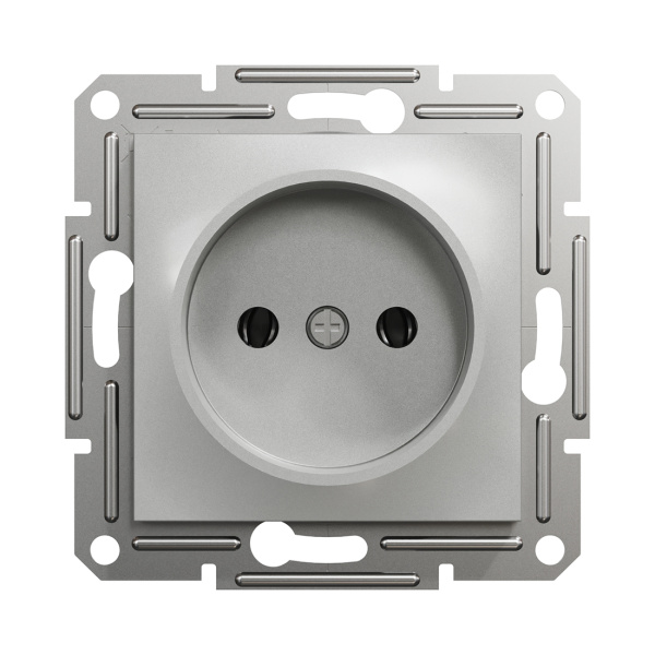 Розетка SE EPH3000161 Asfora без заземления 16А механизм винтовой алюминий в интернет магазине Stels.kz
