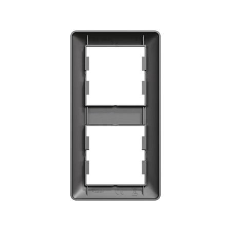 Рамка вертикальная SE EPH5815271 Asfora EM 2 постовая антрацит в интернет магазине Stels.kz