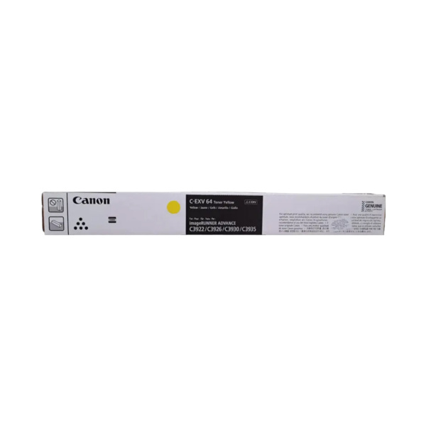 Тонер-картридж Canon C-EXV 64 YELLOW для IR ADVANCE DX C39xx 5756C002AA Тонер-картридж Canon C-EXV 64 YELLOW для IR ADVANCE DX C39xx 5756C002AA