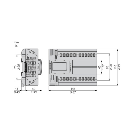 ПЛК М172 SE TM172PDG28R, M172 дисплей 28 I/O ETH 2 MODBUS в интернет магазине Stels.kz