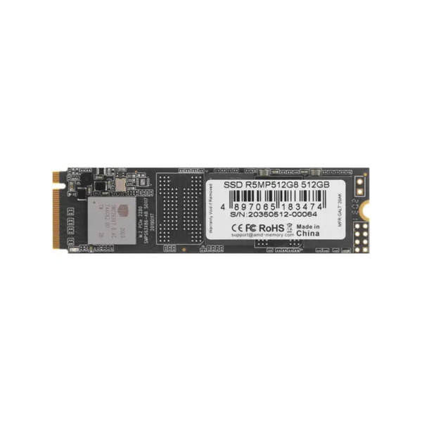 Твердотельный накопитель SSD AMD Radeon R5MP512G8 512GB M.2 NVMe PCIe 3.0x4 Твердотельный накопитель SSD AMD Radeon R5MP512G8 512GB M.2 NVMe PCIe 3.0x4