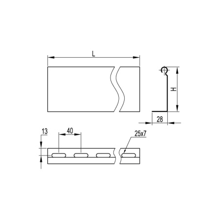 Перегородка SEP DKC 36510 L3000 Н100 в интернет магазине Stels.kz