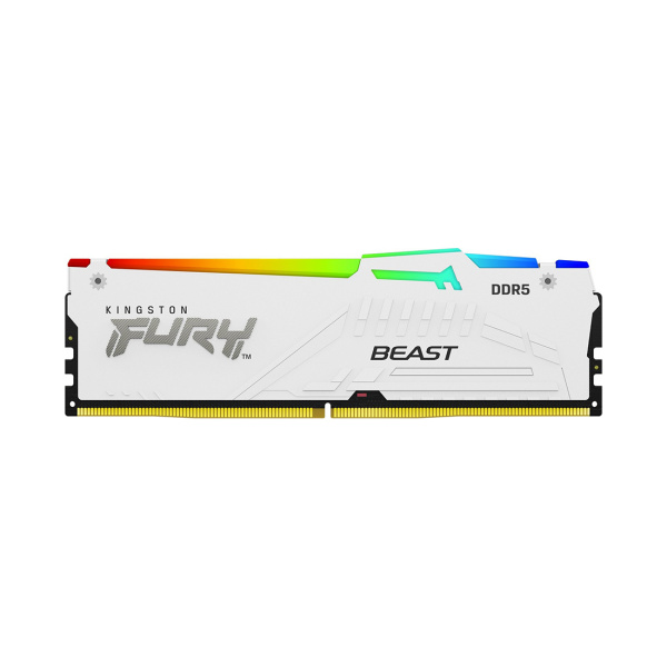 Комплект модулей памяти Kingston FURY Beast White RGB EXPO KF552C36BWEAK2-32 DDR5 32GB (Kit 2x16GB) в интернет магазине Stels.kz