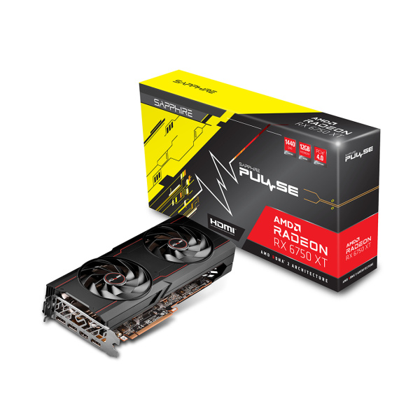 Купить не дорого Видеокарта Sapphire PULSE RADEON RX 6750 XT GAMING OC 12G (11318-03-20G) в интернет магазине Stels.kz Видеокарта Sapphire PULSE RADEON RX 6750 XT GAMING OC 12G (11318-03-20G) в интернет магазине Stels.kz
