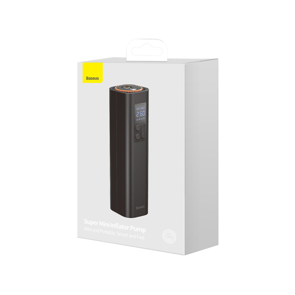 Автомобильный компрессор Baseus Super Mini Black (CRCQ000001) в интернет магазине Stels.kz