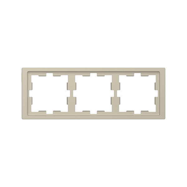 Рамка MERTEN MTN4030-6533 D-Life 3 постовая сахара