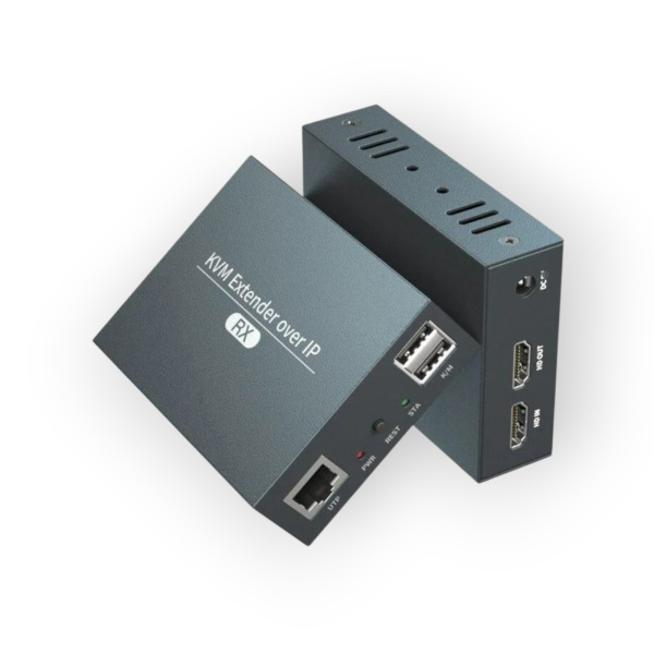 Переходник Удлинитель HDMI (Extender KVM 200м) через RJ45 (витую пару)