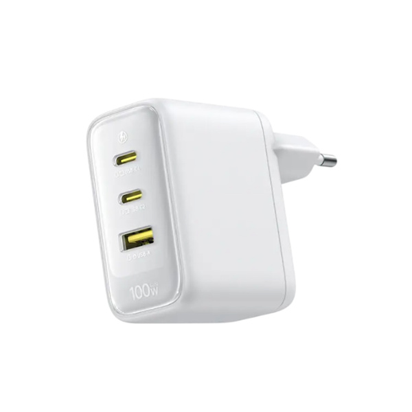 Адаптер питания Baseus EnerFill FE22 Fast Charger 2C+U 70W EU Moon White