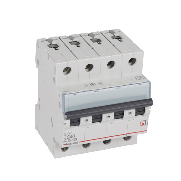Автоматический выключатель Legrand 404074 4П С 40A TX3 6000 6kA