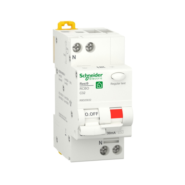 Дифференциальный автоматический выключатель SE АВДТ 1P+N С 32А 6 kA 30мА АС Дифференциальный автоматический выключатель SE АВДТ 1P+N С 32А 6 kA 30мА АС