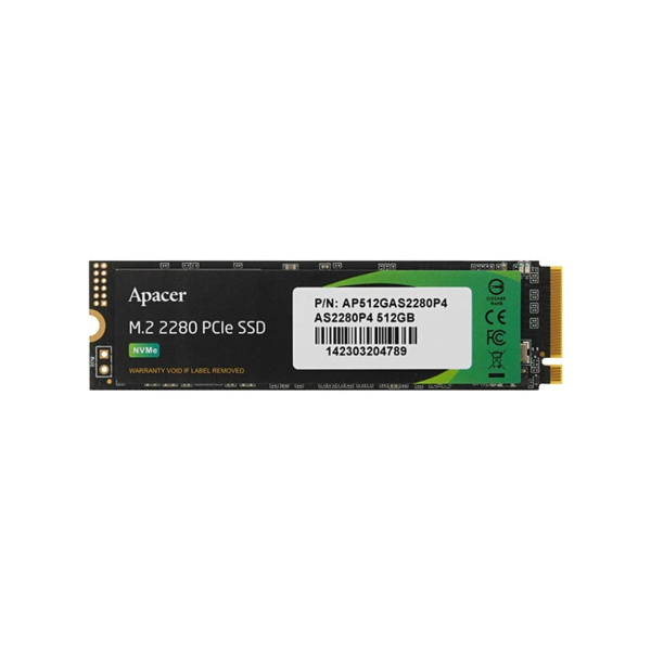 Твердотельный накопитель SSD Apacer AS2280P4 512GB M.2 PCIe BULK Твердотельный накопитель SSD Apacer AS2280P4 512GB M.2 PCIe BULK