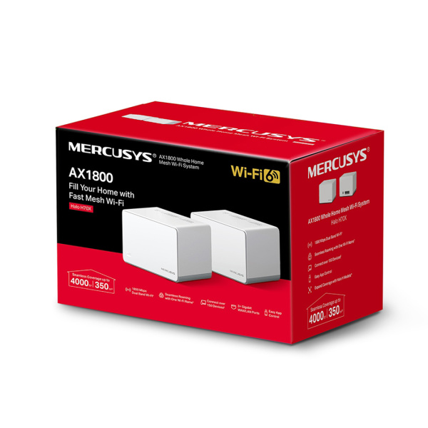 Купить не дорого Маршрутизатор Mercusys Halo H70X(2-pack) в интернет магазине Stels.kz Маршрутизатор Mercusys Halo H70X(2-pack) в интернет магазине Stels.kz