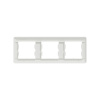 Рамка горизонтальная SE EPH5805321 Asfora EM 3 постовая белый в интернет магазине Stels.kz