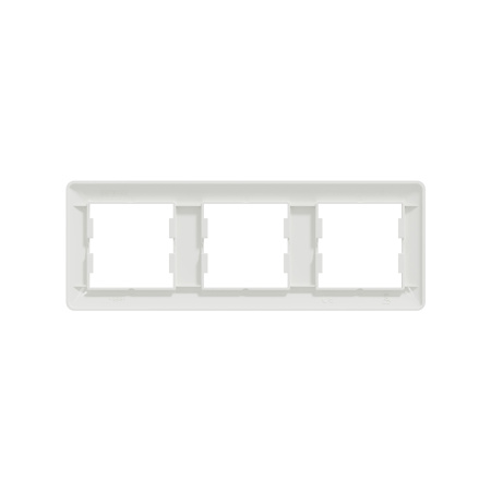 Рамка горизонтальная SE EPH5805321 Asfora EM 3 постовая белый в интернет магазине Stels.kz