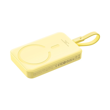 Портативный внешний аккумулятор Baseus Magnetic Mini 10000mAh 30W Lemon Yellow (P1002210BY23-00) в интернет магазине Stels.kz