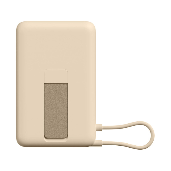 Портативный внешний аккумулятор Xiaomi Magnetic Power Bank 10000 with Built-in Stand Beige в интернет магазине Stels.kz