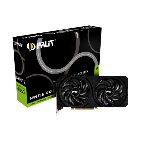 Купить не дорого Видеокарта PALIT RTX4060 INFINITY 2 8G (NE64060019P1-1070L) в интернет магазине Stels.kz Видеокарта PALIT RTX4060 INFINITY 2 8G (NE64060019P1-1070L) в интернет магазине Stels.kz