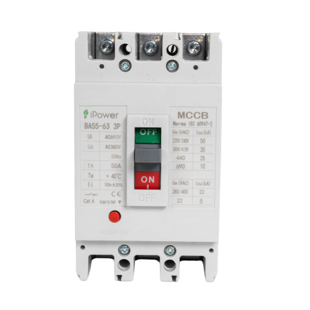 Автоматический выключатель iPower ВА55-63 3P 50A в интернет магазине Stels.kz