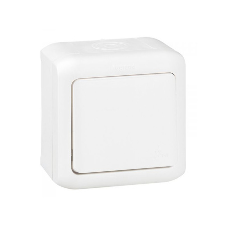 Переключатель на 2 направления Legrand Forix 10A 250В IP44 накладной белый