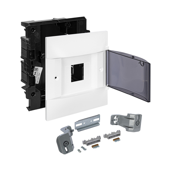 Щит встраиваемый Legrand Practibox S 1х4 IP40 Дымчатая дверь в интернет магазине Stels.kz