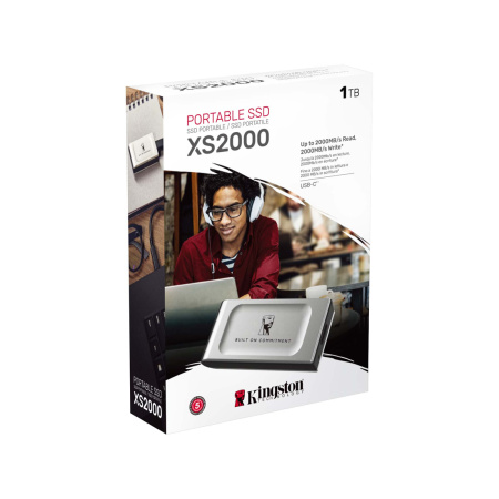 Внешний SSD диск Kingston 1TB XS2000 Серый в интернет магазине Stels.kz