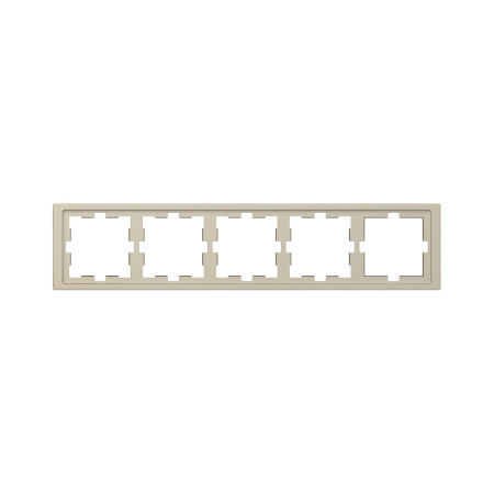 Рамка MERTEN MTN4050-6533 D-Life 5 постовая сахара