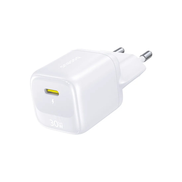 Адаптер питания Baseus EnerFill FN22 Fast Charger 1C 20W EU Moon White в интернет магазине Stels.kz