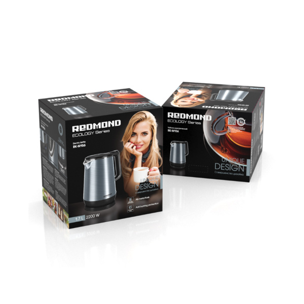 Чайник электрический Redmond RK-M156 Серо-голубой в интернет магазине Stels.kz