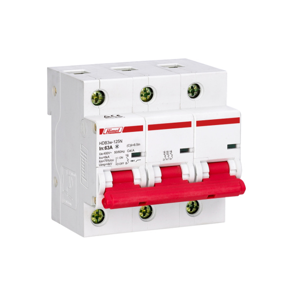 Автоматический выключатель Himel HDB3w-125 3P 80А С 10кА