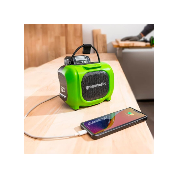 Купить не дорого Беспроводная акустическая система аккумуляторная Greenworks GPT-MNBS 24V/220V без АКБ и ЗУ в интернет магазине Stels.kz Беспроводная акустическая система аккумуляторная Greenworks GPT-MNBS 24V/220V без АКБ и ЗУ в интернет магазине Stels.kz