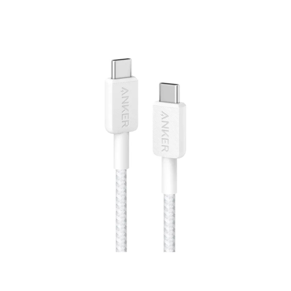 Интерфейсный кабель Anker 322 USB-C to USB-C Cable 1М (A81F5G21) Белый в интернет магазине Stels.kz
