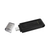 USB-накопитель Kingston DT70/64GB 64GB Type-C Чёрный в интернет магазине Stels.kz