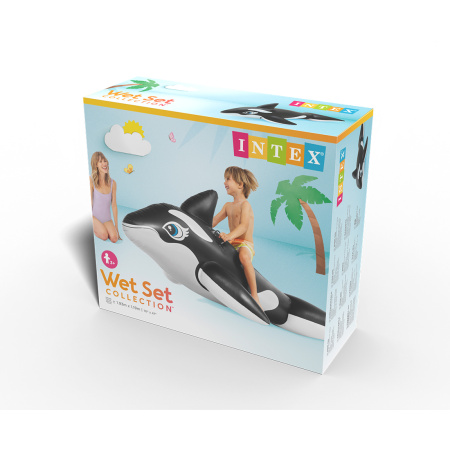 Надувная игрушка Intex 58561NP в форме касатки для плавания в интернет магазине Stels.kz