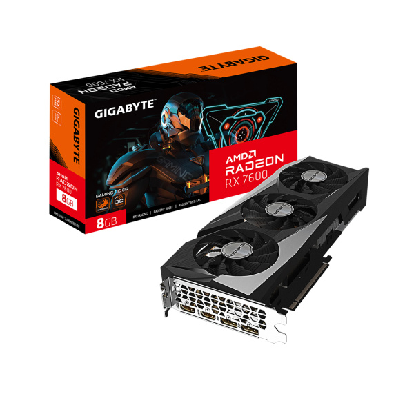 Видеокарта Gigabyte (GV-R76GAMING OC-8GD) Radeon RX 7600 GAMING OC 8G в интернет магазине Stels.kz