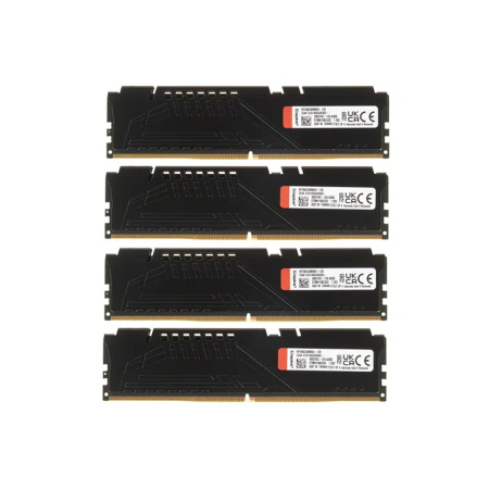 Комплект модулей памяти Kingston FURY Beast KF556C40BBK4-128 DDR5 128GB (Kit 4x32GB) 5600MHz в интернет магазине Stels.kz
